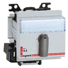 Commutateur rotatif modulaire 2 directions avec arrêt - 2P 16A 400V~ - 3 modules|Legrand-LEG004658