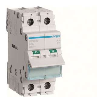 Interrupteur modulaire 2 pôles 80A|Hager-HAGSBN280