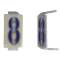 Lot 25 chiffres 8 6x11 Alu ivoire/bleu