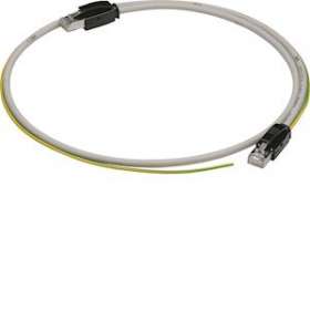 Câble Modbus 2 m RJ45-RJ45 avec liaison terre|Hager-HAGHTG472H