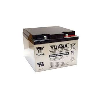 Batterie stationnaire étanche au plomb 26Ah 12V application cyclage|Yuasa-YUAREC26-12I