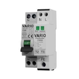 Paraf mod avec déc. assoc 2P compact, Isccr 4,5kA Uc 275V Imax 40kA avec TS|Adee electronic-ADY174258