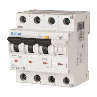 Disj. diff. FRBm4 30mA, cbe C, 3P+N, Type AC,32A|Eaton industries-EONFRBM4-C32-3N-003