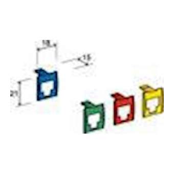 Plastron d'identification et de repèrage jaune avec porte étiquette pour face a|Corning Pouyet-POUVOLPECY