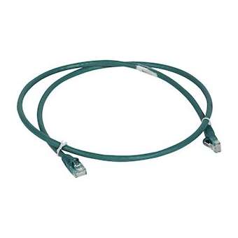 Cordon de brassage RJ45 - Cat.6 - U/UTP sans écran - L. 2 m - LSOH - vert - LCS²|Legrand-LEG051859