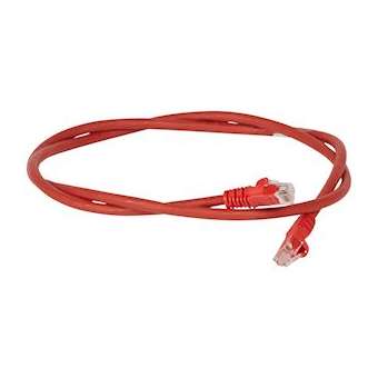 Cordon de brassage RJ45 - Cat.6 - U/UTP sans écran - L. 3m - LSOH -rouge - LCS²|Legrand-LEG051864
