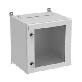 Coffret 19' IPBOX 12 U prof 500 mm porte vitrée|Gigamedia-GGMCOF12U500IP55V