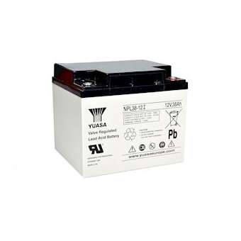 Batterie étanche au plomb NPL 38Ah 12V - bac std - duree de vie: 10 ans|Yuasa-YUANPL38-12I