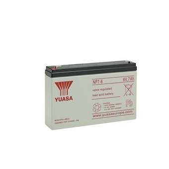 Batterie stationnaire étanche au plomb NP 7Ah 6V - bac standard|Yuasa-YUANP7-6