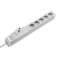 Bandeau 19', 5 prises Schuko + disj.