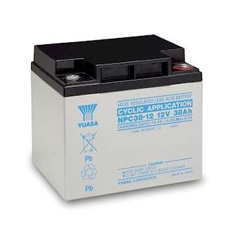 Batterie stationnaire étanche au plomb NPC 38Ah 12V application cyclage|Yuasa-YUANPC38-12