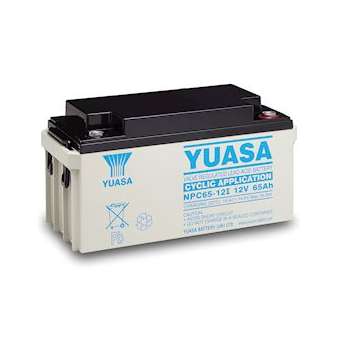 Batterie stationnaire étanche au plomb NPC 65Ah 12V application cyclage|Yuasa-YUANPC65-12