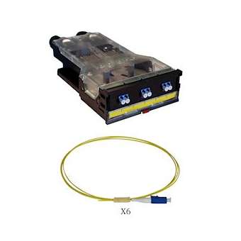 Cassette LCS³ fibre optique avec 1 bloc LC duplex -6 fibres monomode 9/125 'm|Legrand-LEG032185