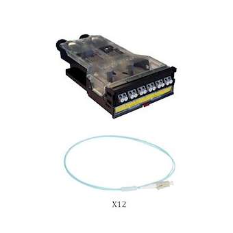 Cassette LCS³ fibre optique avec bloc LC duplex -12 fibres multimode 50/125'm|Legrand-LEG032183