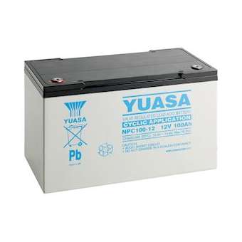 Batterie stationnaire étanche au plomb NPC 100Ah 12V application cyclage|Yuasa-YUANPC100-12