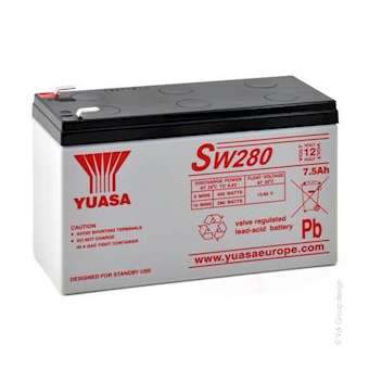 Batterie(s) Batterie onduleur (UPS) YUASA SW280 12V 7.6Ah F6.35|Enix energies-NXGAMP9266