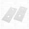 Platines mur friable blanc