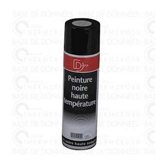 Peinture noire mat haute température aérosol 650/500ml|Diff-VLL901214