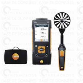 Kit anémomètre Testo 440 à hélice D100mm bluetooth|Diff-VLL05634403-TE