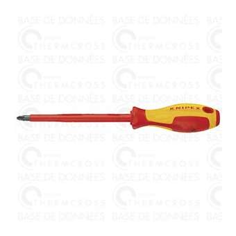 Tournevis cruciforme POZIDRIV d'électricien PZ2|Diff-VLL901506