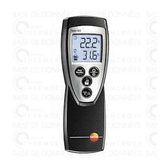 Thermomètre Testo 922 modèle 2 sondes interchangeables|Diff-VLL05609221-TE