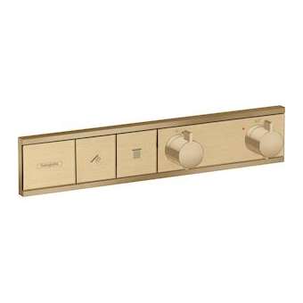 Module thermostatique RainSelect encastré avec 2 fonctions bronze brossé|Hansgrohe-HA315380140