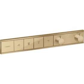 Module thermostatique RainSelect encastré avec 4 fonctions bronze brossé|Hansgrohe-HA315382140