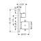 Set finition mitigeur thermostatique encastré, RA/inverseur bronze poli|Hansgrohe-HA310720130