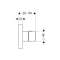 Set de finition pour mitigeur thermostatique encastré 3/4' 12x12 laiton poli|Hansgrohe-HA310755930