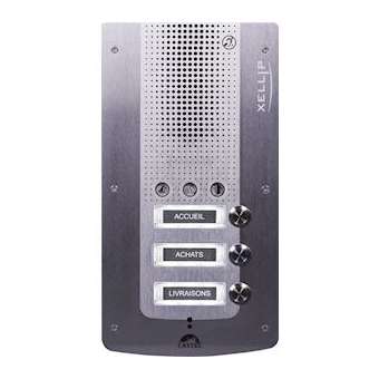 Portier audio Full IP/SIP 3 boutonsd'appel conforme loi Handicap PoE|Castel-CST590.0200
