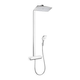 Showerpipe 360 1jet, Bras de douche 380mm blanc/chromé|Hansgrohe-HA327112400