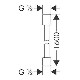 Flexible de douche 1,60 m bronze poli|Hansgrohe-HA328286130