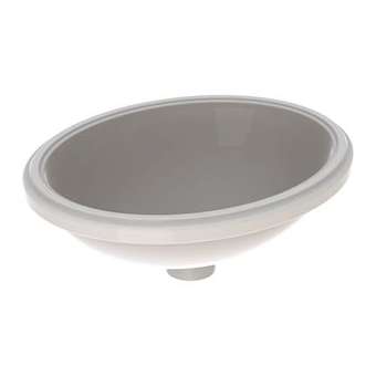 Vasque à enc. par lessous Geberit VariForm ov 42x42, sans trop-plein, Blanc|Geberit-GBR500.750.01.2