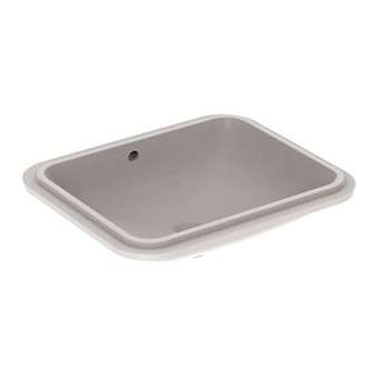 Vasque à enc. par lessous Geberit VariForm rect. 50x49, trop-plein, Blanc|Geberit-GBR500.764.01.2