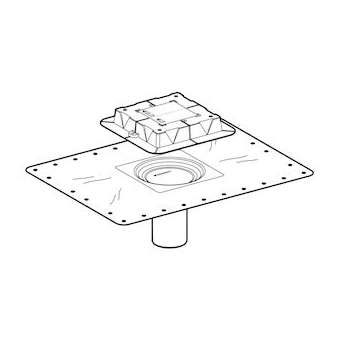 Bride Geberit pour bondes pour douches de plain-pied|Geberit-GBR243.552.00.1