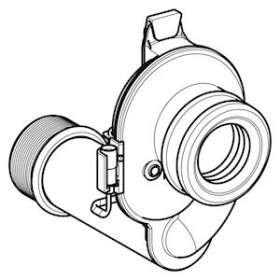 Siphon Geberit pour urinoir avec capteur, sortie horizontale|Geberit-GBR242.150.00.1