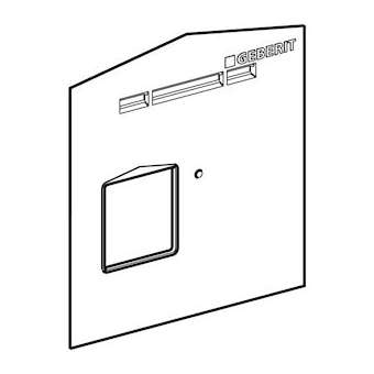 Cache de protection anti-éclaboussures Geberit|Geberit-GBR242.155.00.1