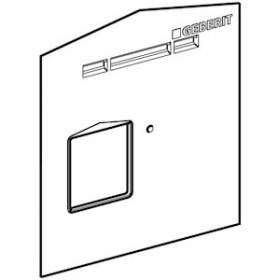Cache de protection anti-éclaboussures Geberit|Geberit-GBR242.155.00.1