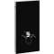 Panneau Geberit Monolith WC sus 101 cm: verre noir aluminium