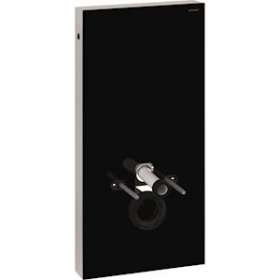 Panneau Geberit Monolith WC sus 101 cm: verre noir aluminium|Geberit-GBR131.021.SJ.5