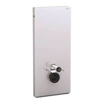 Panneau Geberit Monolith WC sus 114 cm: verre blanc aluminium|Geberit-GBR131.031.SI.5