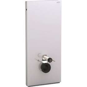 Panneau Geberit Monolith WC sus 114 cm: verre blanc aluminium|Geberit-GBR131.031.SI.5