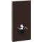 Panneau Geberit Monolith+ WC sus 101 cm: verre chocolat aluminium