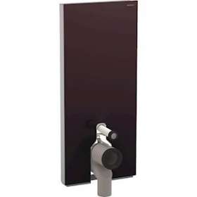 Panneau Geberit Monolith+ WC sol 114 cm: verre chocolat aluminium|Geberit-GBR131.233.SQ.5