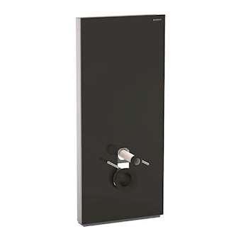 Panneau Geberit Monolith+ WC sus 114 cm: verre noir aluminium|Geberit-GBR131.231.SJ.5