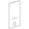 Habillage frontal Geberit Monolith pour bidet 101 cm: Blanc / Verre