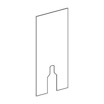 Habillage frontal Geberit Monolith WC sol, 114 cm: Sable / Verre|Geberit-GBR242.667.TG.1