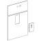 Habillage frontal Geberit Monolith lavabo: Chocolat / Verre