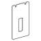 Trappe visite robinetteries sur gorge Geberit Monolith lavabo: Blanc / Verre|Geberit-GBR242.704.SI.1