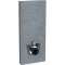 Panneau Geberit Monolith WC sus 114 cm: aspect ardoise aluminium chromé noir